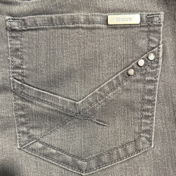 EUC Chico's Gray So Slimming Jeans - Picture 4 of 7